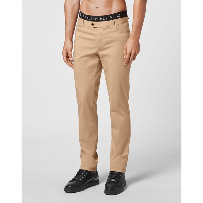 Broek Pasvorm Chinos Iconic Plein