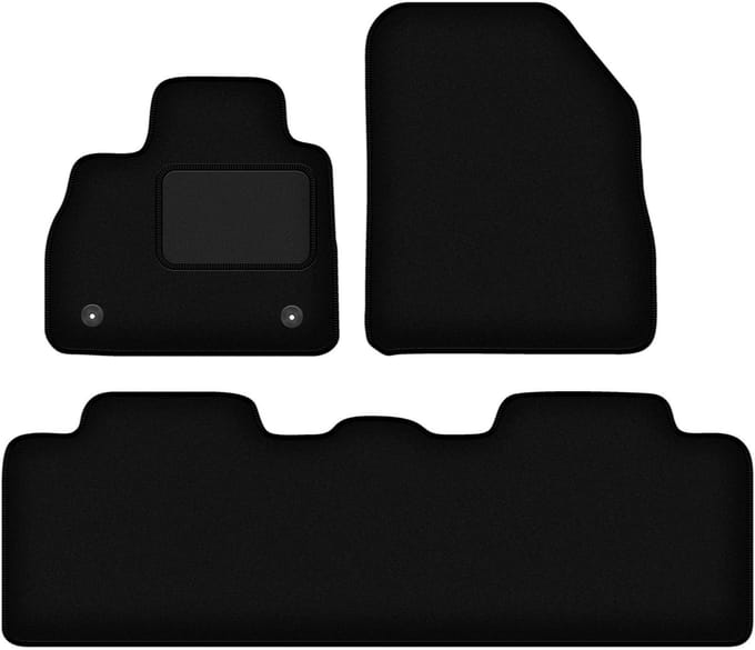 Zwarte veloursmatten voor: Renault Espace V minivan (2015-)