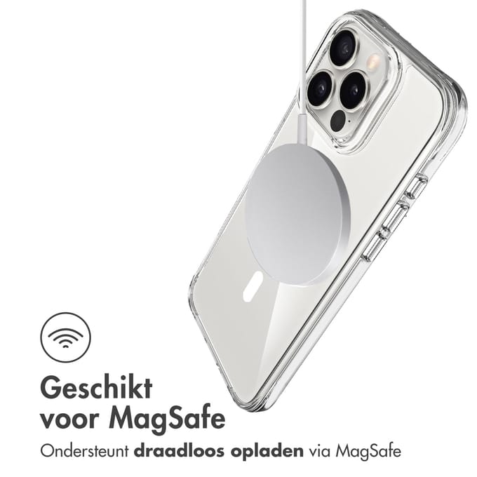 imoshion Hoesje - Geschikt voor iPhone 16 Pro Max - geschikt voor MagSafe case - Transparant