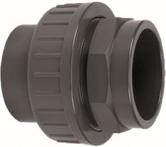 Druk PVC 3-delige koppeling - 32mm - 16 bar