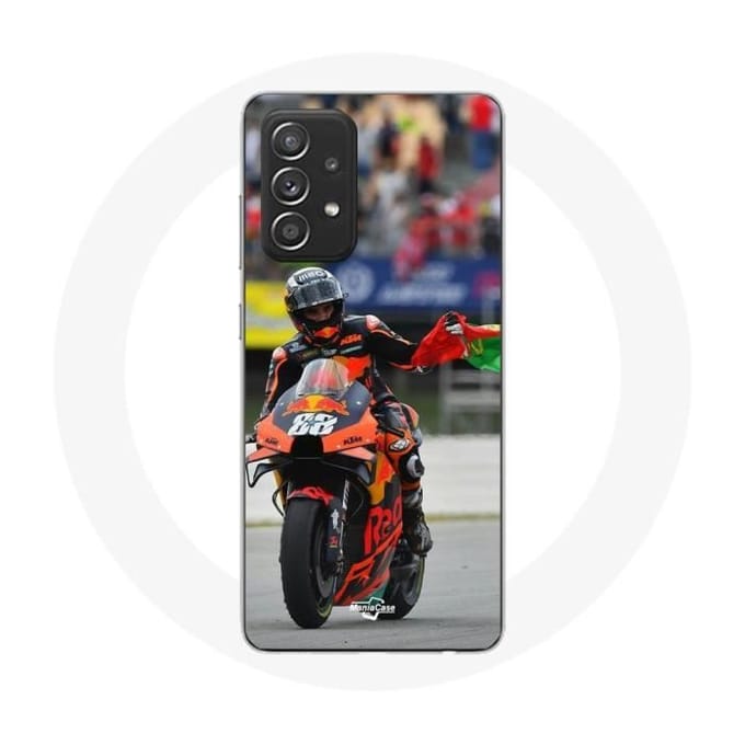 Coque - maniacase - Samsung Galaxy A52 - Drapeau Portugal - Souple - Noir noir