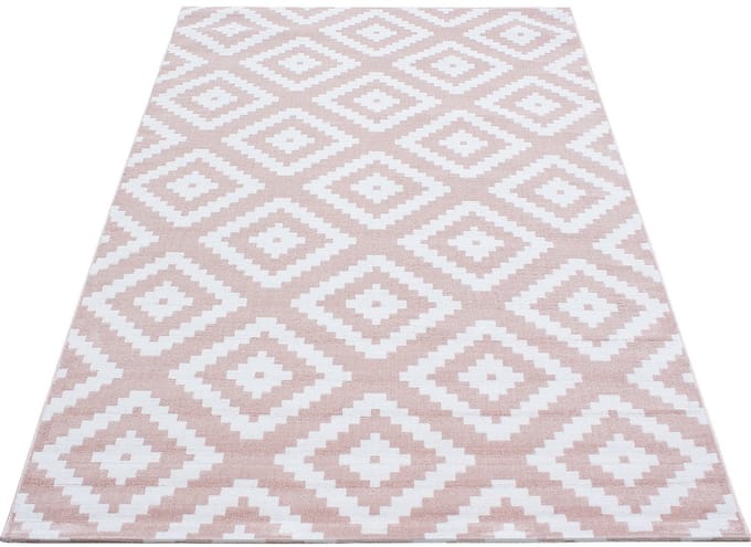 Modern laagpolig vloerkleed Plus - roze 8005 - 200x290 cm
