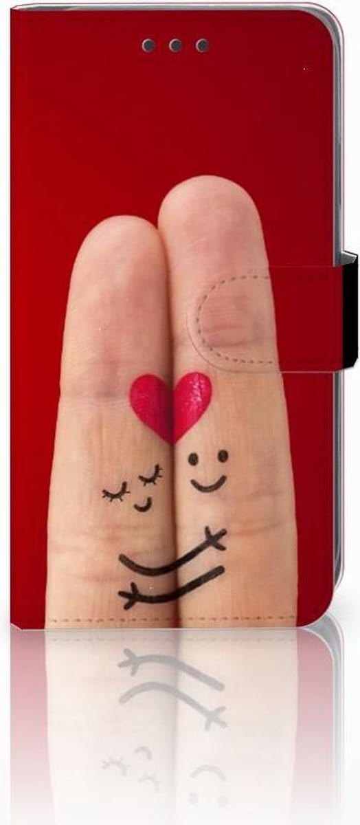 Apple iPhone Xr Wallet Case met Pasjes Liefde - Origineel Romantisch Cadeau