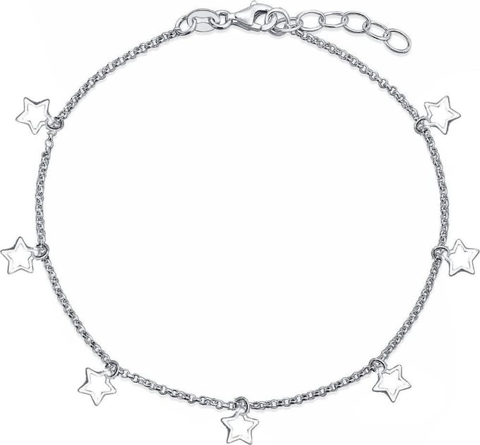 Fako Bijoux® - Enkelbandje - Enkelsieraad - Open Sterretjes