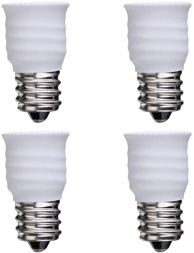 4 Stuks E12 naar E14 Converter Adapter voor LED Lampen en Gloeilampen - Verlichting Accessoires