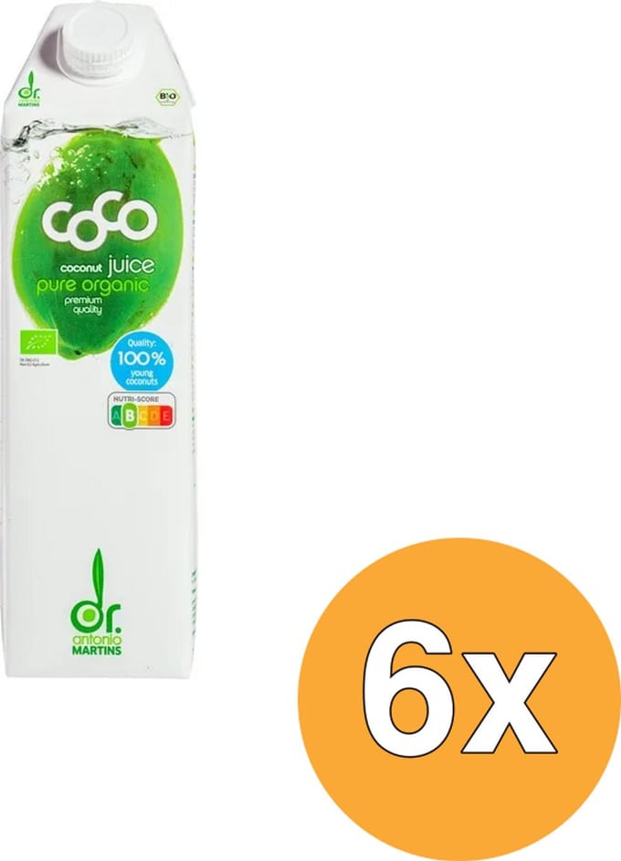 6x Dr. Antonio Martins Cocojuice (1000 ml)