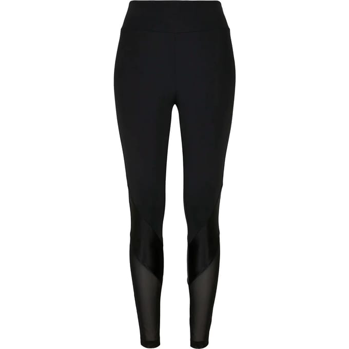 Urban Classics - Highwaist Mixed Tech Sportlegging - XS - Zwart