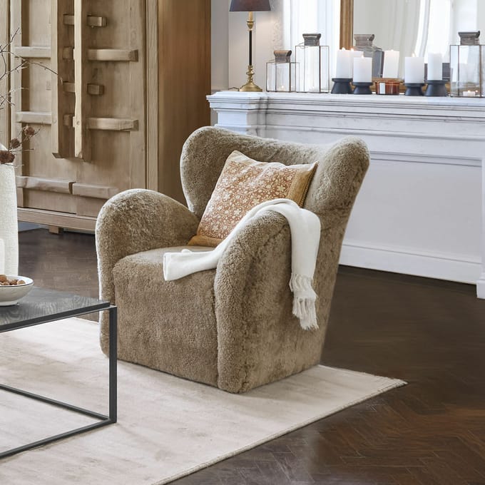 LOBERON Fauteuil Ambrécourt taupe