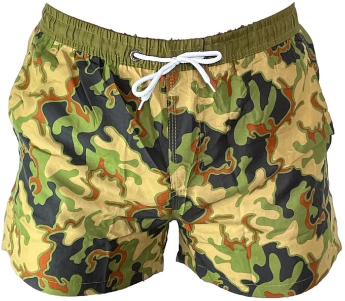 Zwemshort Power Army - Maat M - Zwemshort Heren Legergroen - Shark One