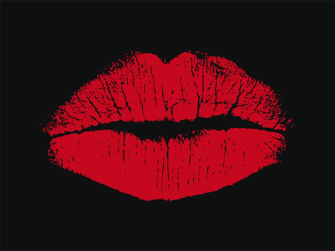 Fotobehang - Sensual lips.