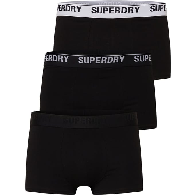 Boxershorts Superdry Heren Pak van 3 Unlimited-Logo