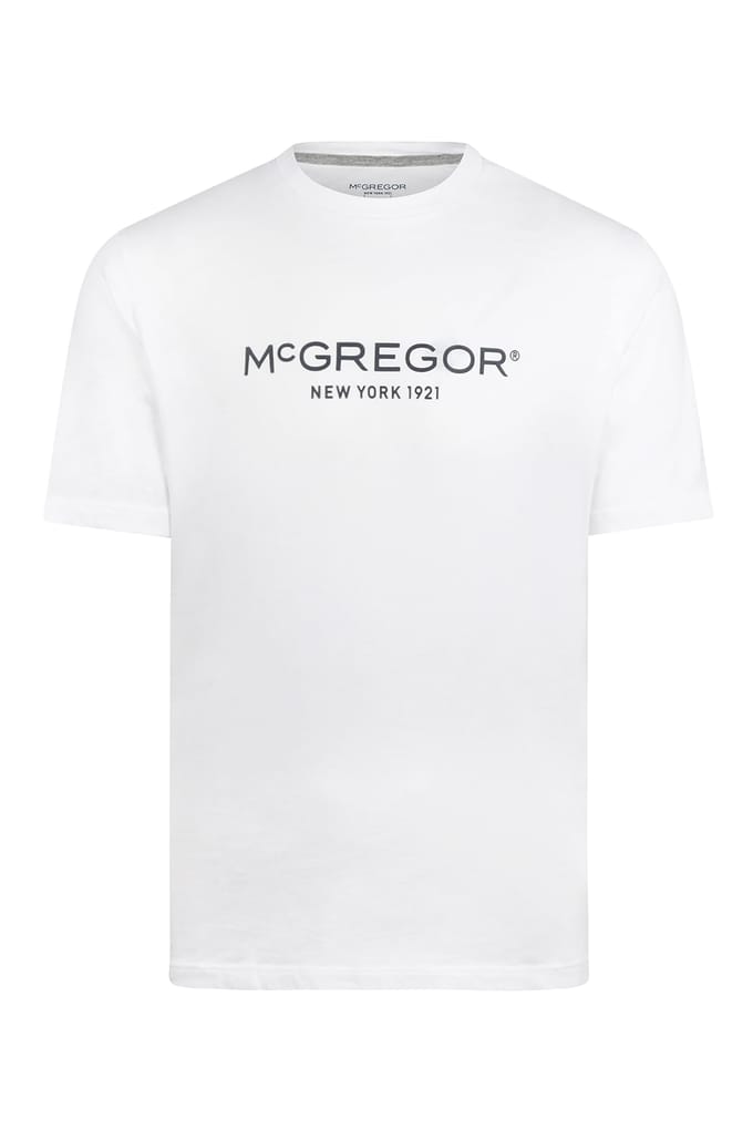 McGregor Essential Logo T-shirt White Maat: M | Basic T-Shirts Outlet | Heren | Wit