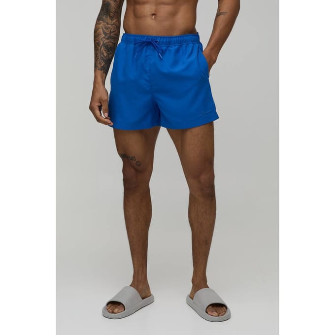 Short Length BM Autograph Swim Short | Navy | Size Small