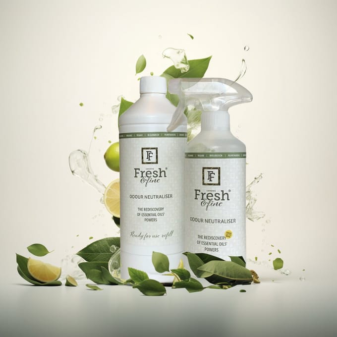 Fresh&Fine Ontgeur Startset - 100% natuurlijke Essential spray + Navulling
