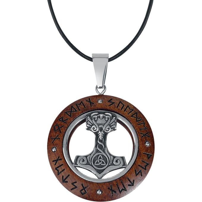 etNox Thors Hammer Unisex Halsketting - zilverkleurig - Standard
