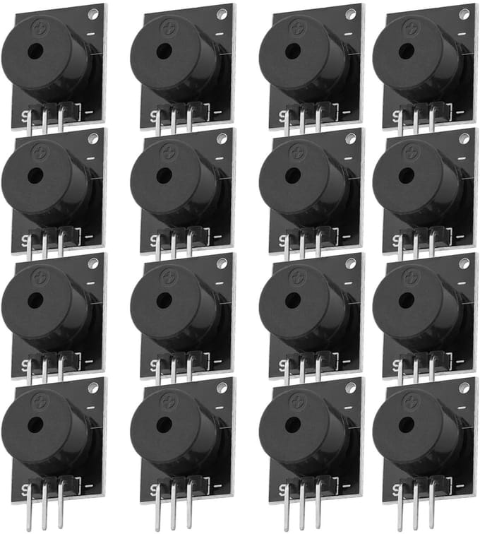16 x KY-006 Passieve Piezo Buzzer Alarm Module voor Arduino en Raspberry Pi - Geluidsmodule, Elektronica, DIY Projecten