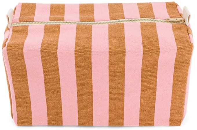 Rose in April Toilettas Vic Caramel Roze Strepen