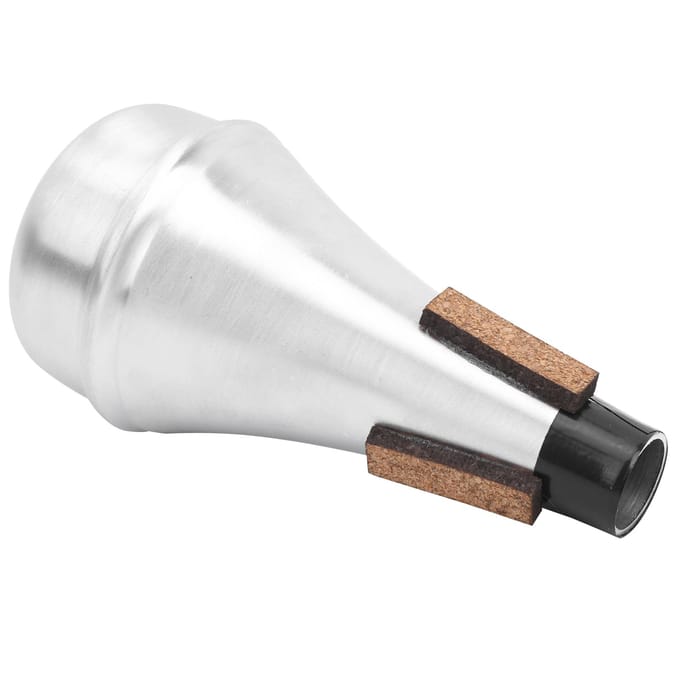 Trompet Demper Recht Beginner Oefen Demper Universeel Aluminiumlegering M25 Zilver S white
