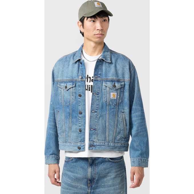 Carhartt WIP Paint Splatter Helston Jacket, blauw