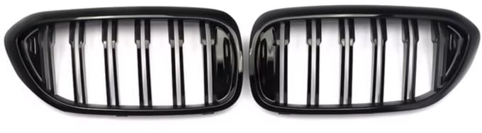 Voorbumper grille Deluxe - Voor BMW 5 Serie G30/G31 (2017-2018) - Gloss Black - Auto accessoires - Magisch Design