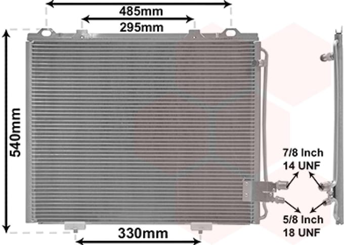 Van Wezel - LUCHTCONDENSATOR VOOR MERCEDES BENZ E-CLASS W210 1995-1999 2108300270