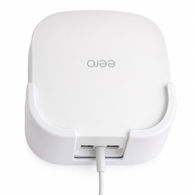 Wall Mount Geschikt voor eero Pro 6 – WiFi 6 Router Wandhouder – Mesh WiFi Beugel – Compacte Router Houder – Wit