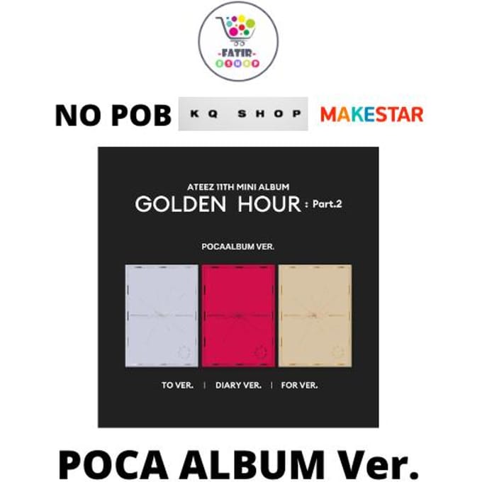 ATEEZ - 11e mini-album GOLDEN HOUR : Deel.2 (POCA ver.) RANDOM 1PCS red