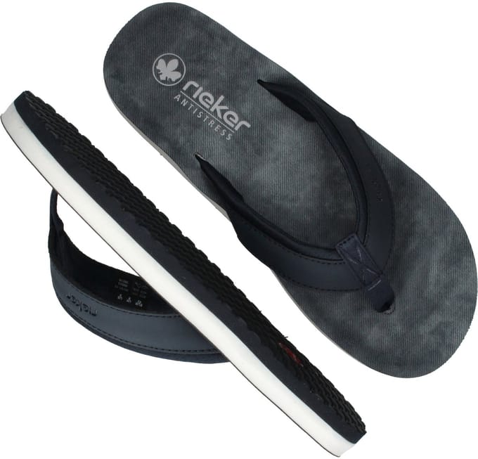 Rieker Slippers - Heren - Blauw - Maat:42