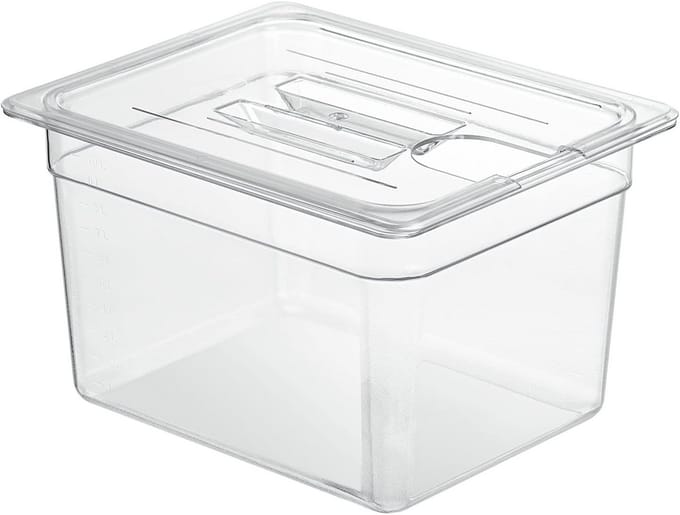 Sous Vide Container 11 liter/12 liter voor circulatoren - transparant polycarbonaat
