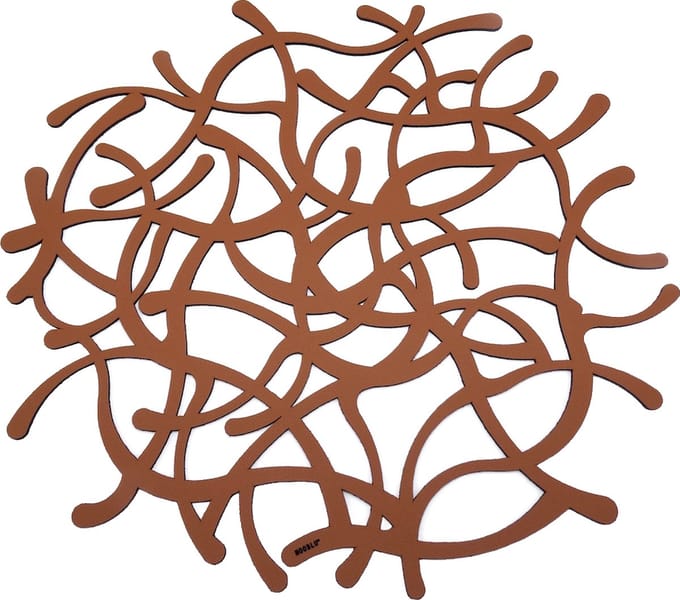 NOOBLU Deco onderlegger TUMBL - Cognac - Diameter: 60 cm