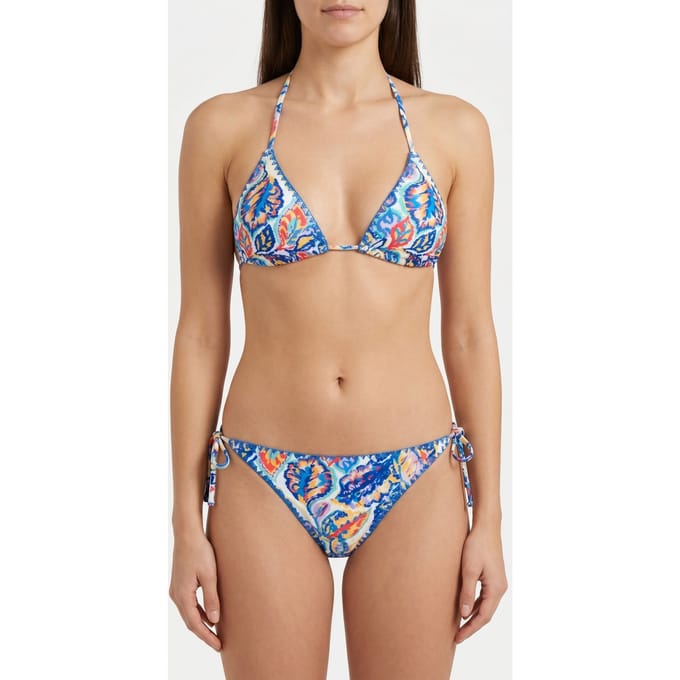 Shiwi Strap Bikini Bottom Brunch Flower Blue Brunch Flower Größe: 42 | Bikinis Outlet | Damen | Blau