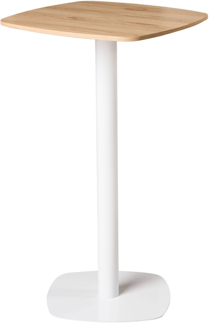 MORELLA - Statafel - Lichtbruin/Wit - 60 x 60 cm - MDF