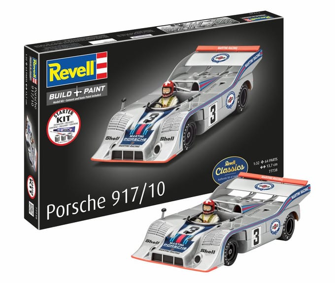 Revell Modelbouwpakket Auto - 77738 Porsche 917/10 - Rauto - Starter Kit Plastic - 1:32 - Modelbouw