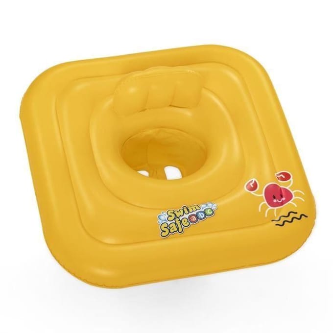 Bestway Kinder zwemband / float met tuigje - Swimsafe - 1-2 jaar - 76 x 76 cm - zwembad - zwemmen
