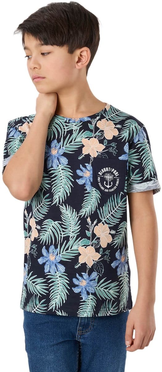 Blount & Pool Tropical Pocket Tee – T-shirt voor kinderen – Maat 140