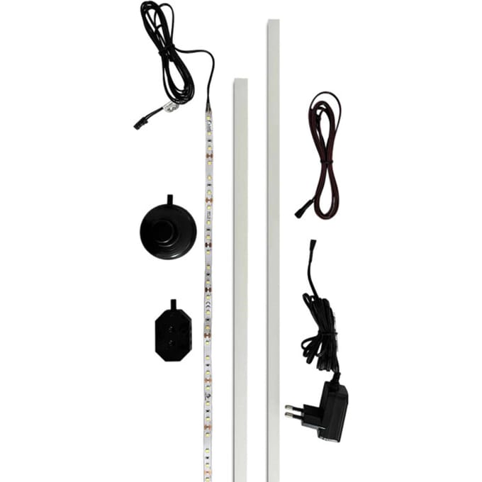 Lichtprofiel 2-pack 60/95 koud wit - 5x10x8cm