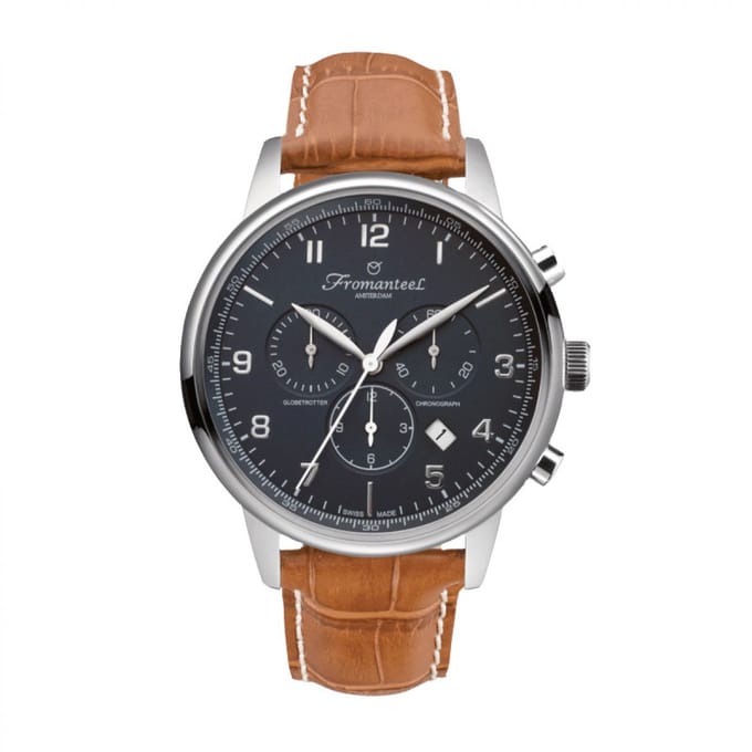 Refurbished Fromanteel Globetrotter Chrono GT-0702-010 Heren Horloge 42mm