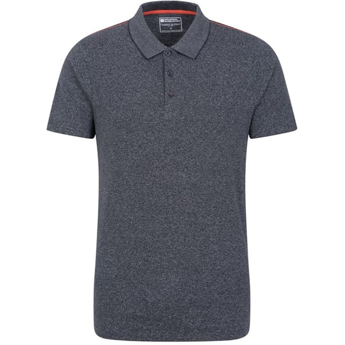 Mountain Warehouse Heren Cordyline getextureerd poloshirt (Marine)