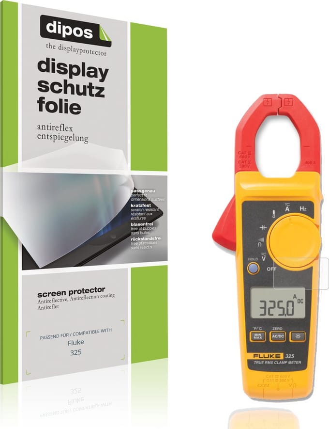 dipos – 4x Matte Beschermfolie geschikt voor Fluke 325 | Krasbestendige & antireflecterende Screenprotector Ultra-Thin