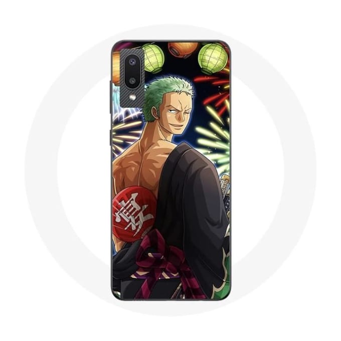 Coque - maniacase - Samsung Galaxy A02 - One Piece Joyeux Noël - Souple - Mixte noir