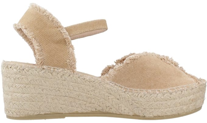 Dames espadrille met gerafelde afwerking | ISAURA