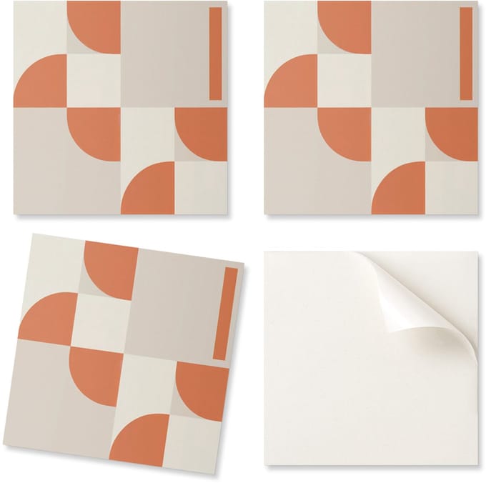 Decoratieve vinyl wandtegels met abstracte vormen, 20x20x20 cm