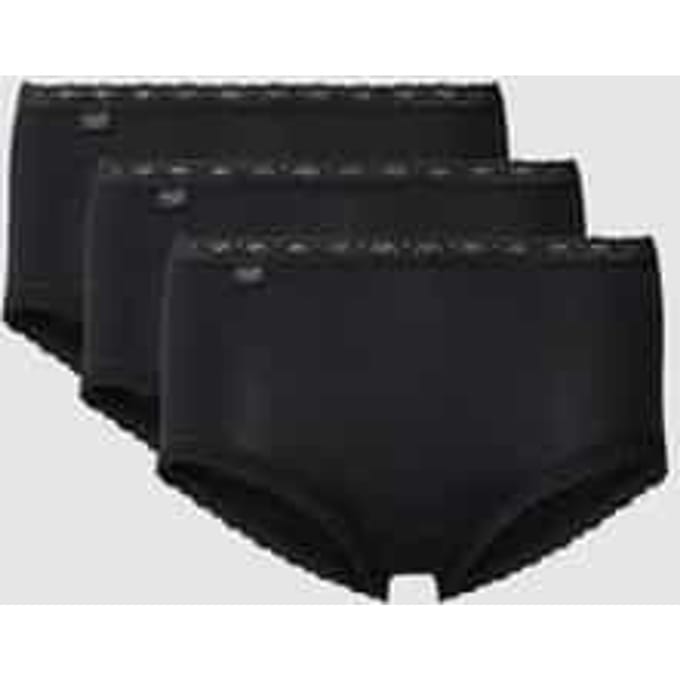 Broek met geschulpte zoom in een set van 3 stuks