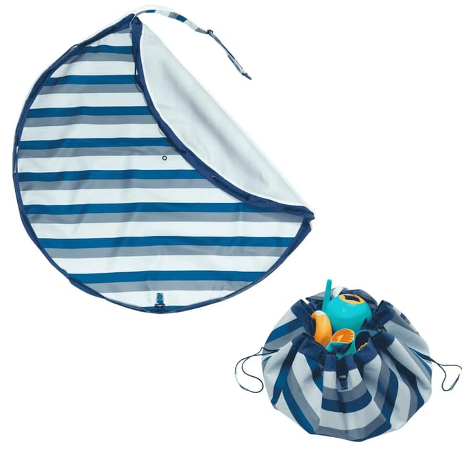 Speelkleed en opbergzak Play&Go Blue/Green Stripes