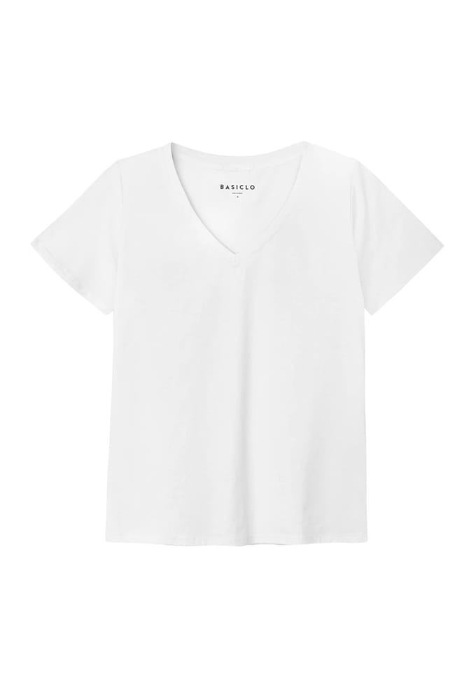 V-neck Premium T-shirt WIT