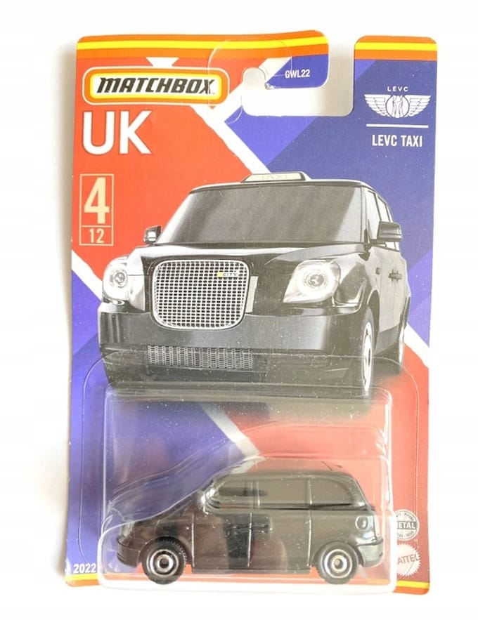 Matchbox LEVC TX Taxi Londen - Britten Model Auto