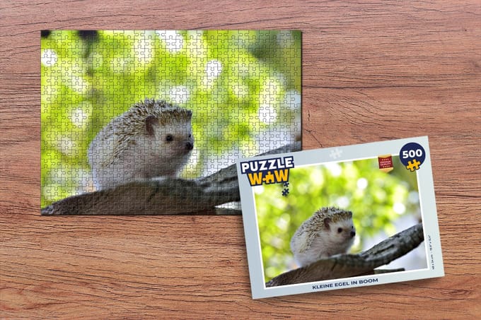 Puzzel Kleine egel in boom - Legpuzzel - Puzzel 500 stukjes