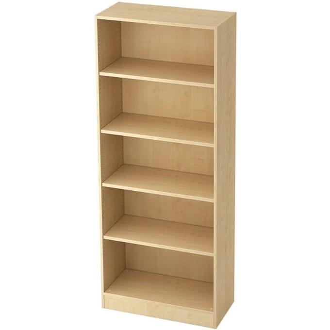 TARVIS boekenkast, B 800 x T 400 x H 2004 mm, 5 OH, ahorndecor
