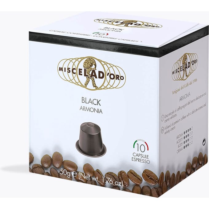 Miscela D'Oro Black 10 capsules Nespresso®-compatibel