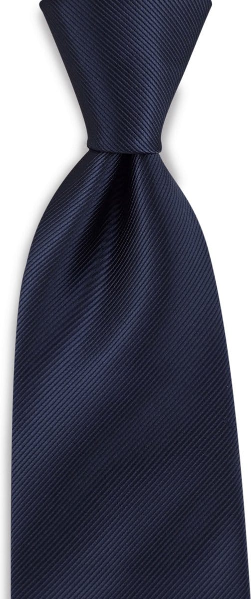 JB Collection - Stropdassen - stropdas marineblauw repp - marineblauw